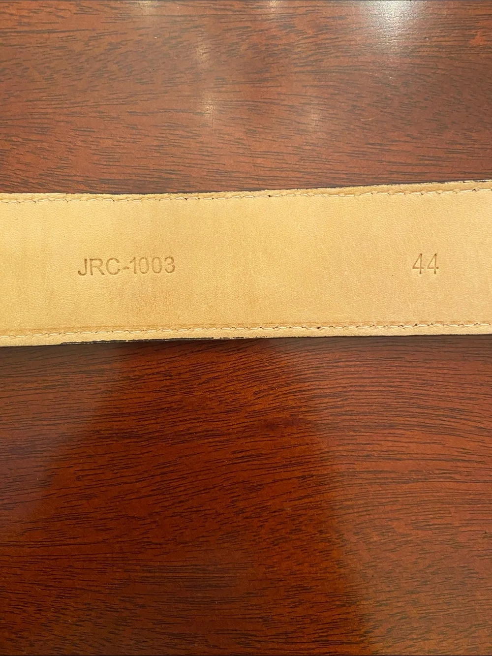 JRC & Sons Handmade Genuine Goat Leather Belt Size 44